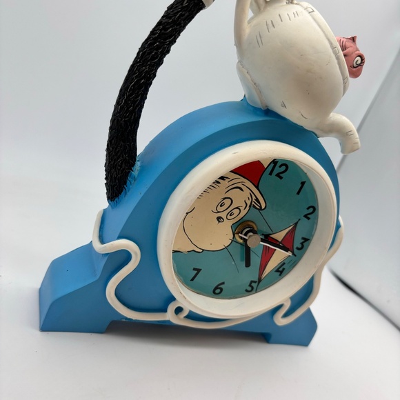 Dr. Seuss The Cat in the Hat Tabletop/Hanging Ceramic Unique Clock - Picture 5 of 16